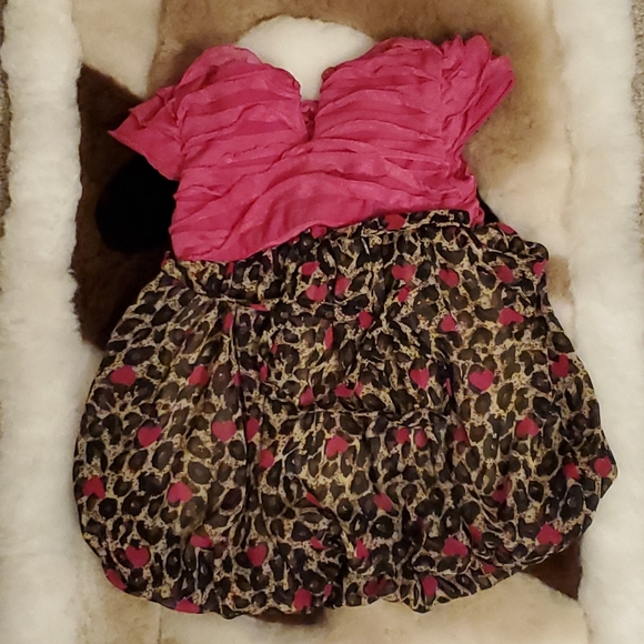 🌟 3 for $15 Deal! 🌟Youngland baby leopard pink dress 18 mo - Picture 2 of 4